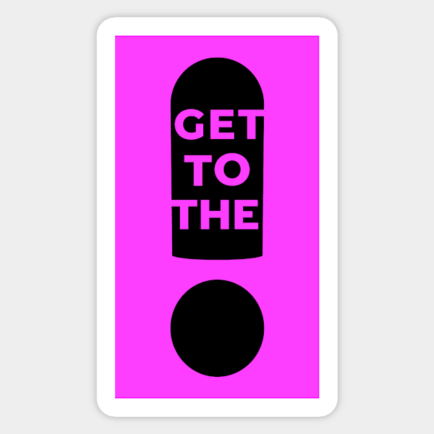 Get To The Point! Sticker by Words In Drawings